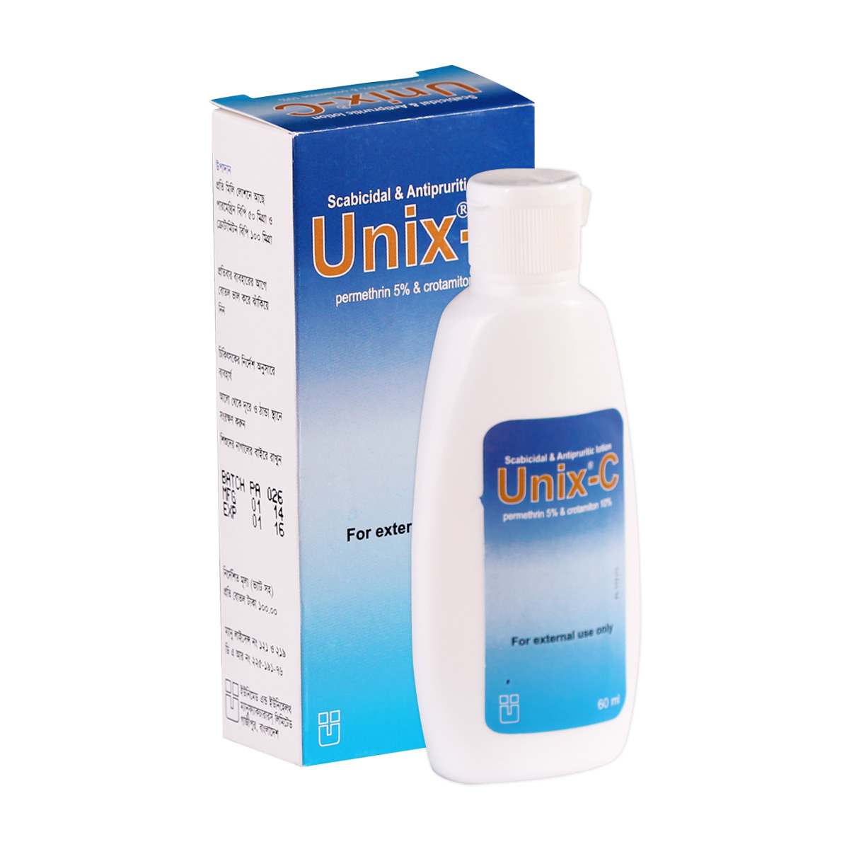 Lotion. Unix-C 5% + 10%